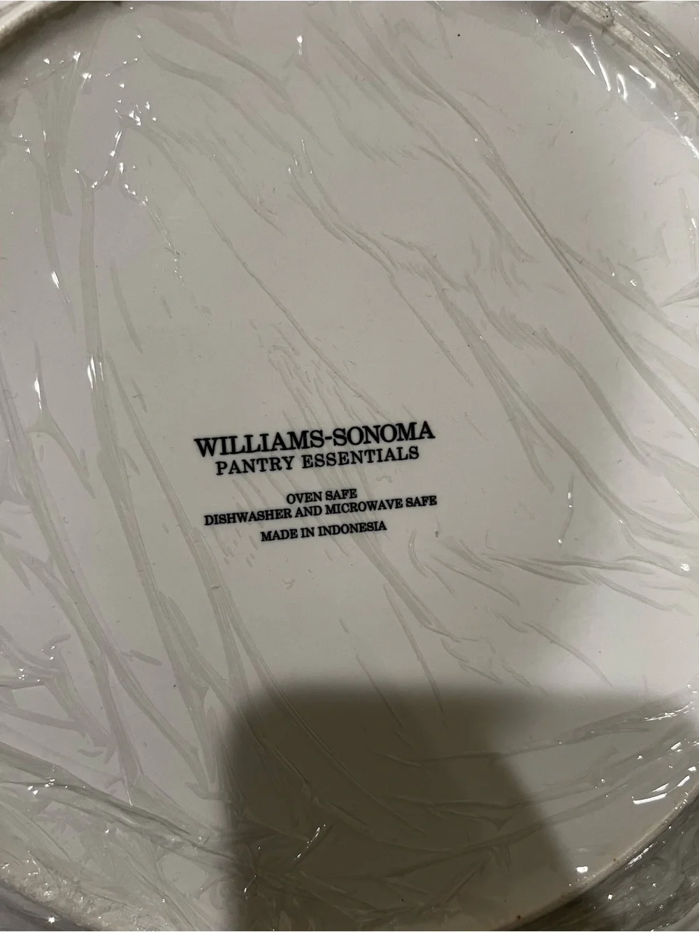 Williams Sonoma White Ceramic Dinner Plate set of 6